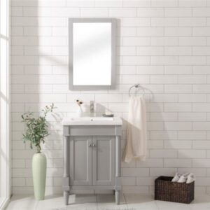 Legion Furniture WLF9224-G 24 Inch Gray Sink Vanity in Gray