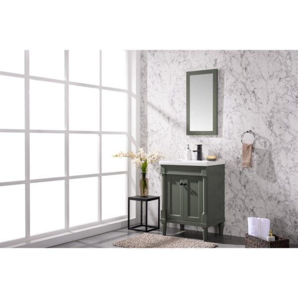 Legion Furniture WLF9224-PG 24 Inch Pewter Green Sink Vanity