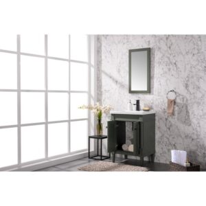 Legion Furniture WLF9224-PG 24 Inch Pewter Green Sink Vanity