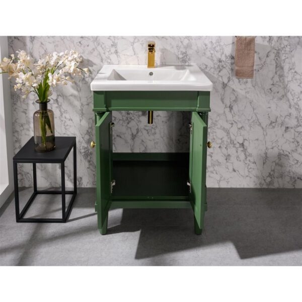 Legion Furniture WLF9224-VG 24 Inch Pewter Green Sink Vanity