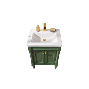 Legion Furniture WLF9224-VG 24 Inch Pewter Green Sink Vanity