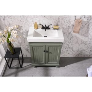 Legion Furniture WLF9324-PG 24 Inch Pewter Green Sink Vanity