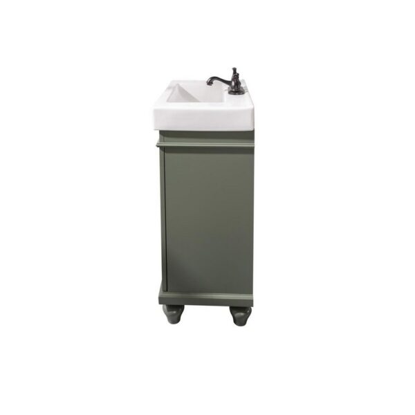 Legion Furniture WLF9324-PG 24 Inch Pewter Green Sink Vanity