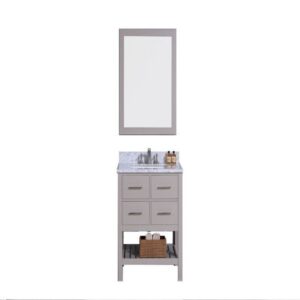 Legion Furniture WT7130-G 31 Inch Vanity Set with Mirror in Warm Gray, No Faucet