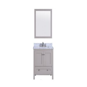 Legion Furniture WT7330-G 31 Inch Vanity Set with Mirror in Warm Gray, No Faucet