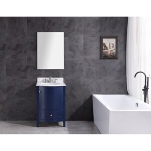 Legion Furniture WT9309-24-B-PVC 24 Inch Blue Bathroom Vanity Without Mirror