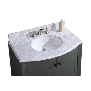 Legion Furniture WT9309-36-PG-PVC 36 Inch Pewter Green Bathroom Vanity