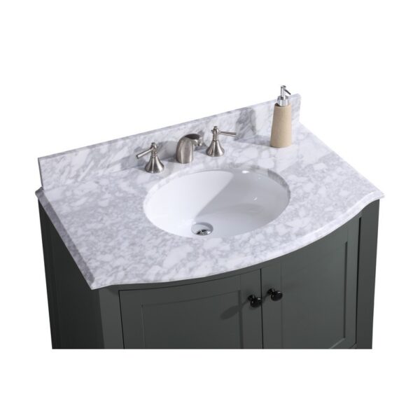 Legion Furniture WT9309-36-PG-PVC 36 Inch Pewter Green Bathroom Vanity