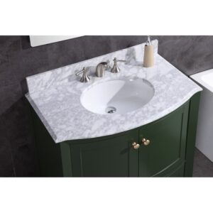 Legion Furniture WT9309-36-VG-PVC 36 Inch Vogue Green Bathroom Vanity