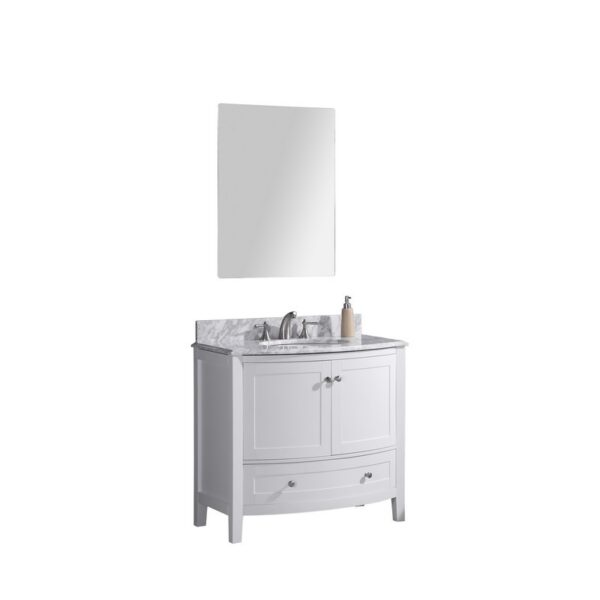 Legion Furniture WT9309-36-W-PVC 36 Inch White Bathroom Vanity