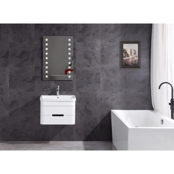 Legion Furniture WT9328-24-PVC 24 Inch Bathroom Vanity with LED Mirror