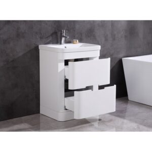 Legion Furniture WT9329-24-PVC 24 Inch Bathroom Vanity with LED Mirror