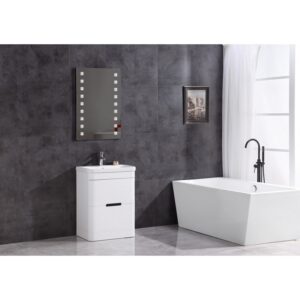 Legion Furniture WT9329-24-PVC 24 Inch Bathroom Vanity with LED Mirror