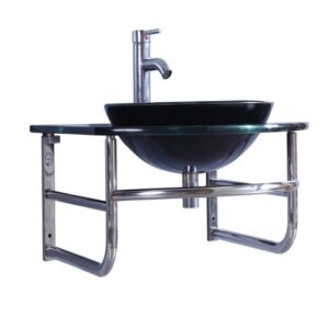 Legion Furniture WTB072 23.6 Inch Sink in Black, No Faucet