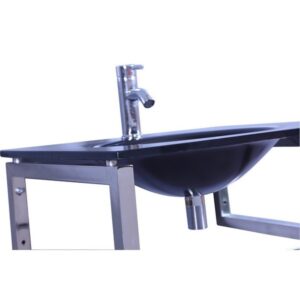 Legion Furniture WTB074 23.6 Inch Sink in Black, No Faucet