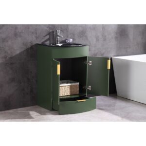 Legion Furniture WTM8130-24-VG-PVC 24 Inch Vogue Green Bathroom Vanity