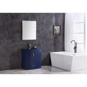 Legion Furniture WTM8130-30-B-PVC 30 Inch Blue Bathroom Vanity