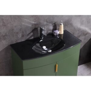 Legion Furniture WTM8130-36-VG-PVC 36 Inch Vogue Green Bathroom Vanity