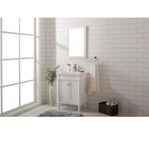 Legion Furniture WLF9224-W 24 Inch White Sink Vanity in White