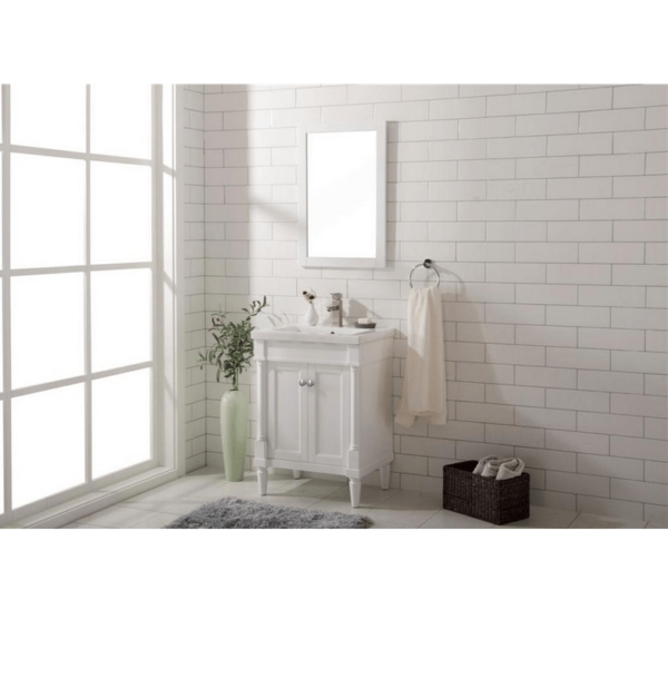 Legion Furniture WLF9224-W 24 Inch White Sink Vanity in White