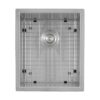 Nantucket Sinks ZR1815 Pro Series 15 Inch Rectangle Undermount Zero Radius Stainless Steel Bar/Prep Sink