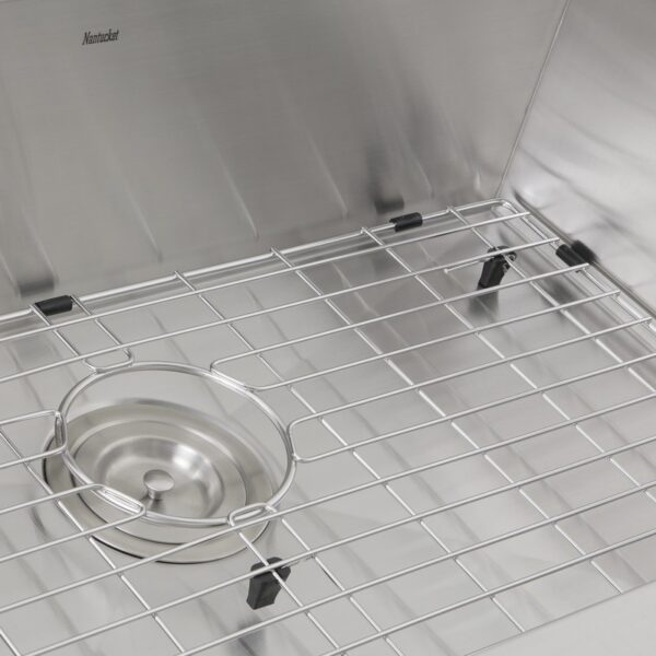 Nantucket Sinks ZR2818-16 Pro Series 28 Inch Large Rectangle Single Bowl Undermount Zero Radius Stainless Steel Kitchen Sink