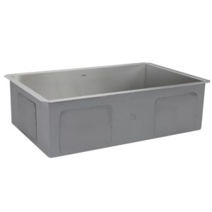 Nantucket Sinks ZR2818-16 Pro Series 28 Inch Large Rectangle Single Bowl Undermount Zero Radius Stainless Steel Kitchen Sink