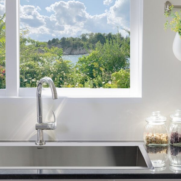 Nantucket Sinks' ZR3322-S-16 - 33 Inch Large Rectangle Single Bowl Self Rimming Zero Radius Stainless Steel Drop In Kitchen Sink, 16 Gauge -1 Hole