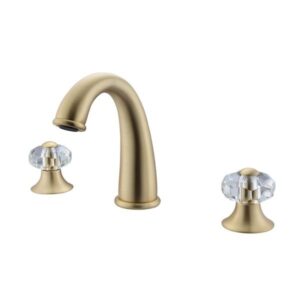 Legion Furniture ZY8009-G Widespread UPC Faucet with Drain in Gold