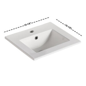 Dowell Topmount Bathroom Ceramic Basin 000 1816B