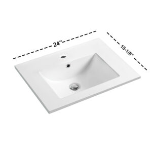 Dowell Topmount Bathroom Ceramic Basin 000 2418B