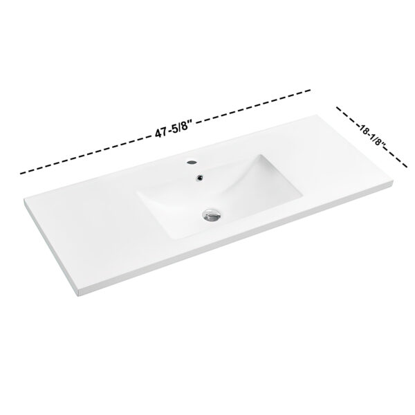 Dowell Topmount Bathroom Ceramic Basin 000 4818BT