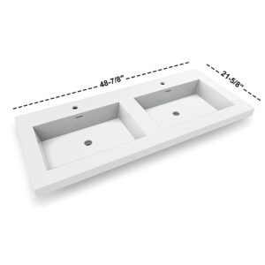 Dowell Topmount Bathroom Resin Basin 000 4922BP