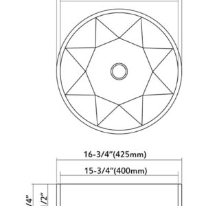 Dowell Bathroom Vessel Sink 000 1616 15