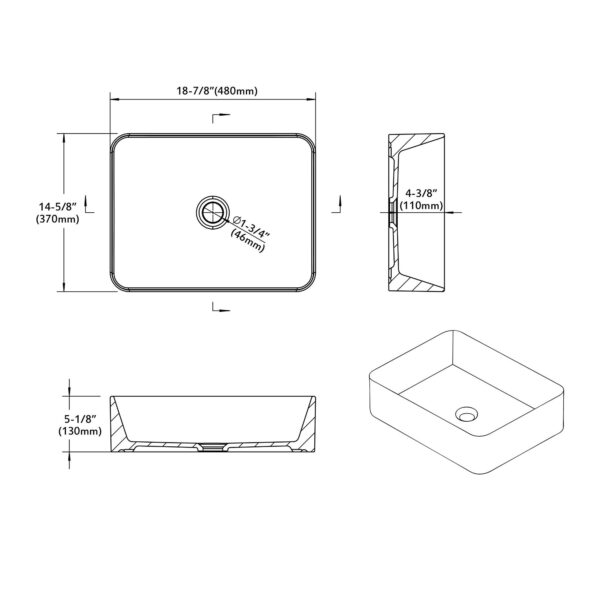 Dowell Bathroom Vessel Sink 000 1915 21