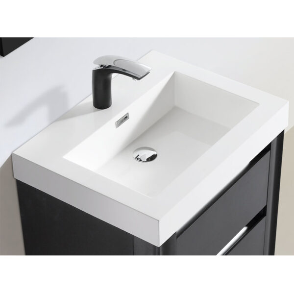 Dowell Topmount Bathroom Resin Basin 000 2418BP