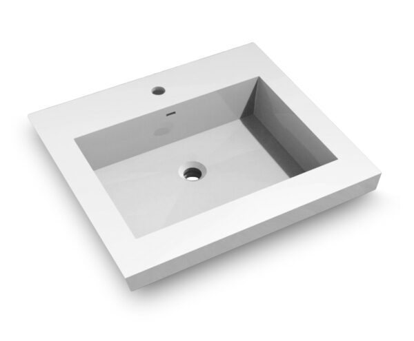 Dowell Topmount Bathroom Resin Basin 000 2522BP