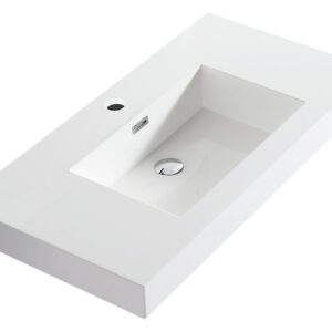 Dowell Topmount Bathroom Resin Basin 000 3618BP