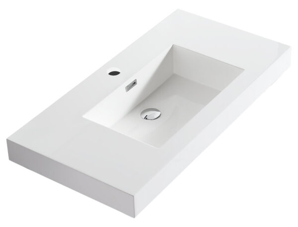 Dowell Topmount Bathroom Resin Basin 000 3618BP