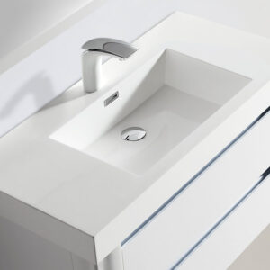 Dowell Topmount Bathroom Resin Basin 000 3618BP