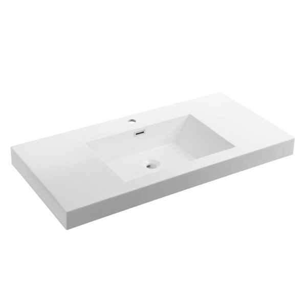 Dowell Topmount Bathroom Resin Basin 000 4818BP-S