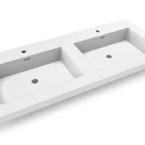 Dowell Topmount Bathroom Resin Basin 000 6122BP