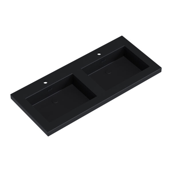 Dowell Topmount Bathroom Black Resin Basin 000 4922BP-BL