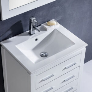 Dowell Topmount Bathroom Ceramic Basin 000 2418BT