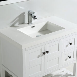 Dowell Topmount Bathroom Resin Basin 000 3722BP