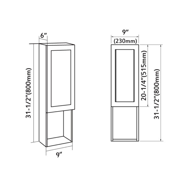 Dowell Wall Cabinet 5100 0931 15