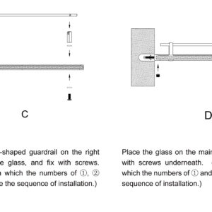 Dowell Single Corner Glass Shelf-2008 001 01