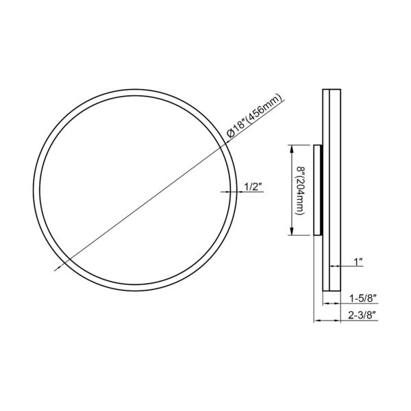 Dowell Wall Corner Lazy Susan-4006 360