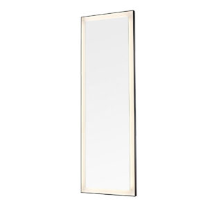 Dowell Black Alu Frame Mirror 5005 2060