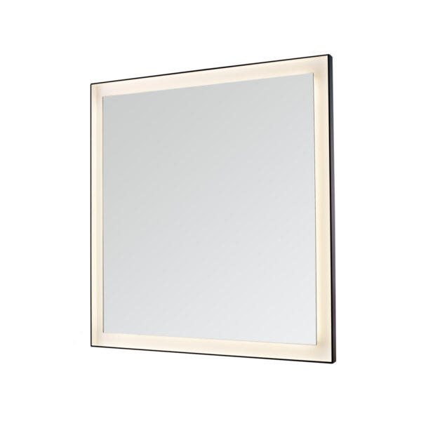 Dowell Black Alu Frame Mirror 5005 3031